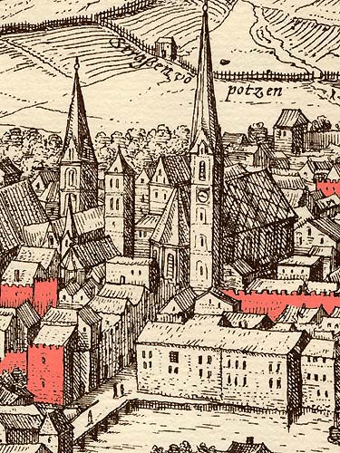 Historische Karte von Brixen